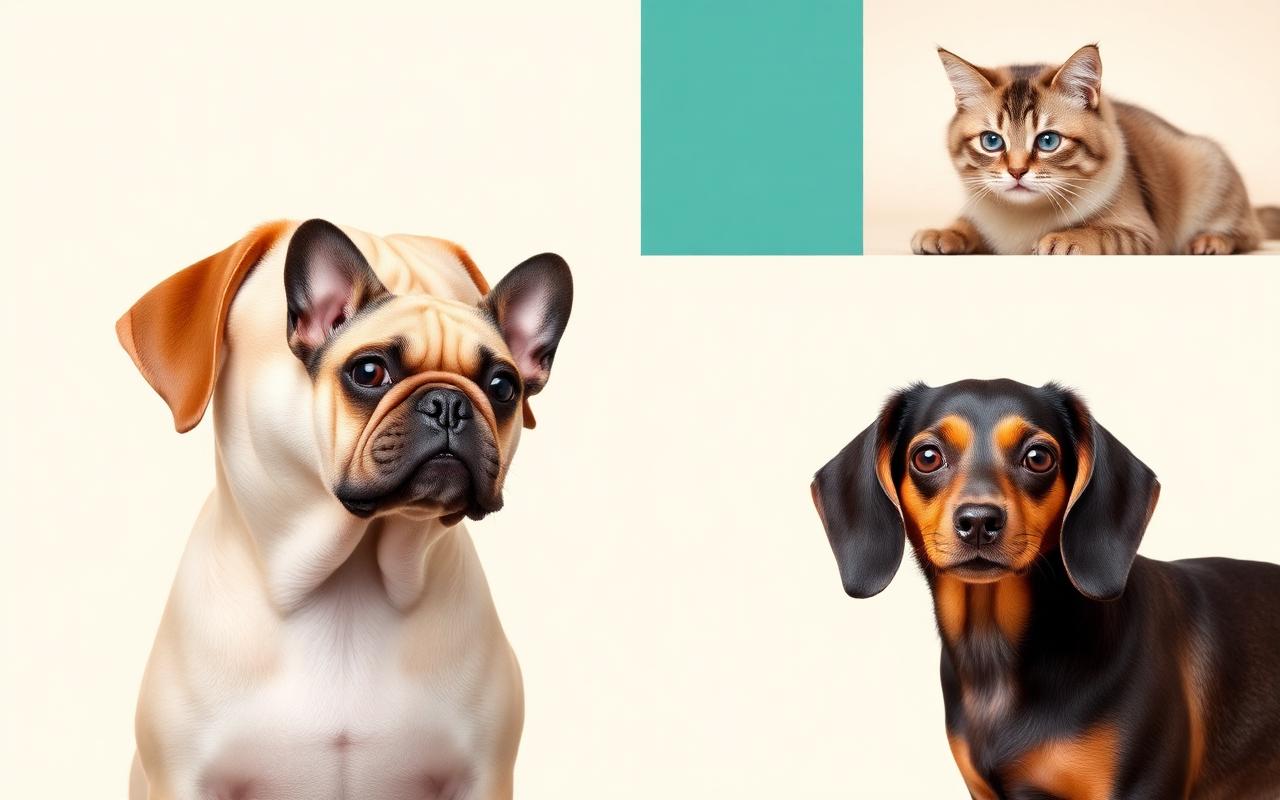 French bulldog, dachshund and tabby cat — popular breeds for pet insurance